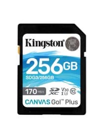 Карта памяти Secure Digital Card Kingston 256GB Canvas Go! Plus Class 10, UHS-I, U3, V30 [SDG3/256GB]