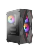 Корпус Aerocool Volcan-G-BK-v1, ATX/micro ATX/mini-ITX, USB 3.0/2*2.0, Audio+Mic, установлены 4xRGBх12см кулера, Выс .проц.кул. до 158мм,Дл VGA до 345мм (без пер.кул),2*3.5"/4*2.5",Толщ 0,5мм, 200x448.5х405мм, Без Б/П,Чёрный