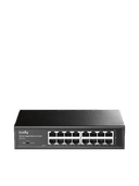 Сетевой коммутатор CUDY GS1016 16-Port Gigabit SwitcH, 16 Gigabit RJ45 Ports, IGMP Snooping, Loop Detection/Prevention, 802.1p/DSCP QoS, Switch/VLAN/Extend working mode DIP switcH, Rack-mountable Steel Case, Power Saving, Plug and Play, Rack-Mount kits included