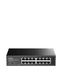 Сетевой коммутатор CUDY GS1016 16-Port Gigabit SwitcH, 16 Gigabit RJ45 Ports, IGMP Snooping, Loop Detection/Prevention, 802.1p/DSCP QoS, Switch/VLAN/Extend working mode DIP switcH, Rack-mountable Steel Case, Power Saving, Plug and Play, Rack-Mount kits included