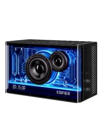 Беспроводная колонка Edifier QD35, Splendid light effects, 25W+15W, 3"(Mid-bass)+1"(Treble), ?85dB(A), Bluetooth v5.3, AUX, USB-A, зарядный модуль GaN, подсветка, 60Hz-40000Hz, 277.8mm?164.8mm?141.7mm, 2.64kg, черный