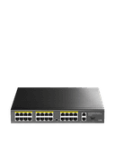 Сетевой коммутатор CUDY FS1026PS1 24x10/100Mbps PoE,2x1000Mbpc, 1.25G SFP Slots, PoE budget, VLAN/Default/Extend DIP SwitcH, PoE LED Toggle, 802.3i/u/ab/z/x/af/at, 30W