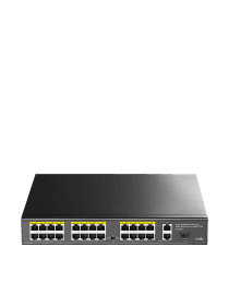 Сетевой коммутатор CUDY FS1026PS1 24x10/100Mbps PoE,2x1000Mbpc, 1.25G SFP Slots, PoE budget, VLAN/Default/Extend DIP SwitcH, PoE LED Toggle, 802.3i/u/ab/z/x/af/at, 30W