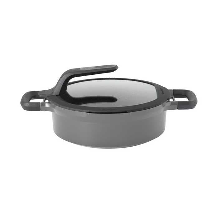 Сотейник BergHOFF Gem серый с крышкой 28 см 4.6 л 2307421
