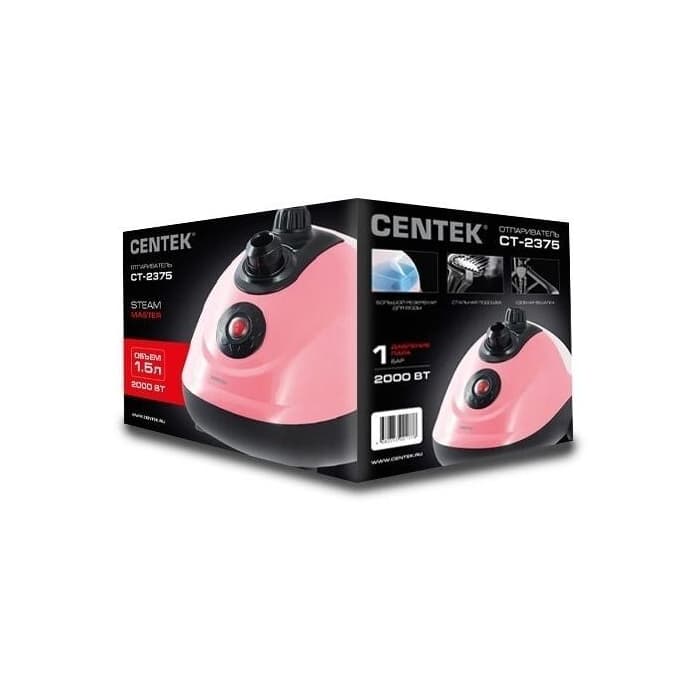 Отпариватель Centek CT-2375 (розовый + черн)