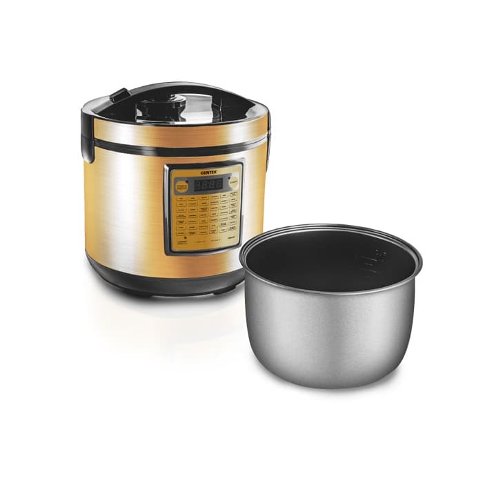Мультиварка Centek CT-1495 Black Ceramic (золото)