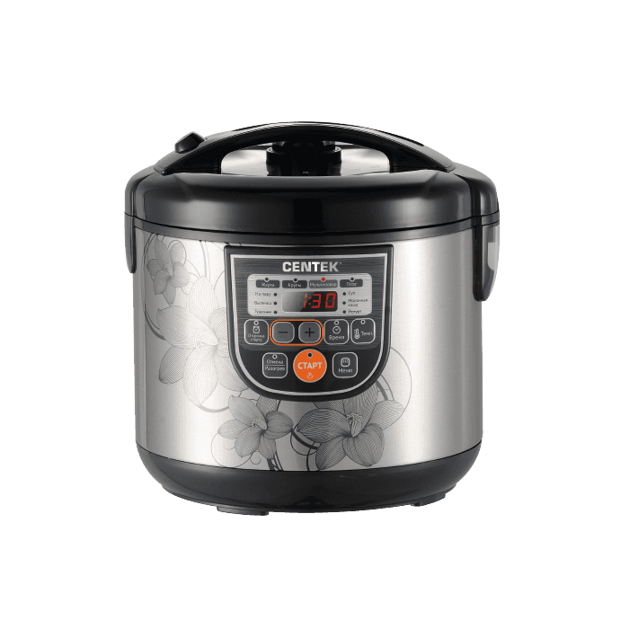 Мультиварка Centek CT-1498 Ceramic (чёрный/сталь)
