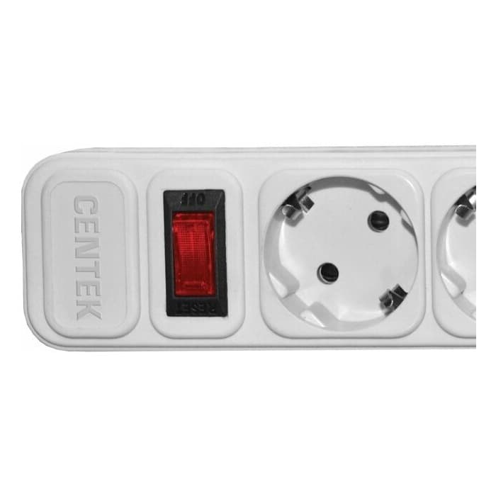 Сетевой фильтр Centek СТ-8900-5-3,0 White (белый) 5 розеток, 3 м,