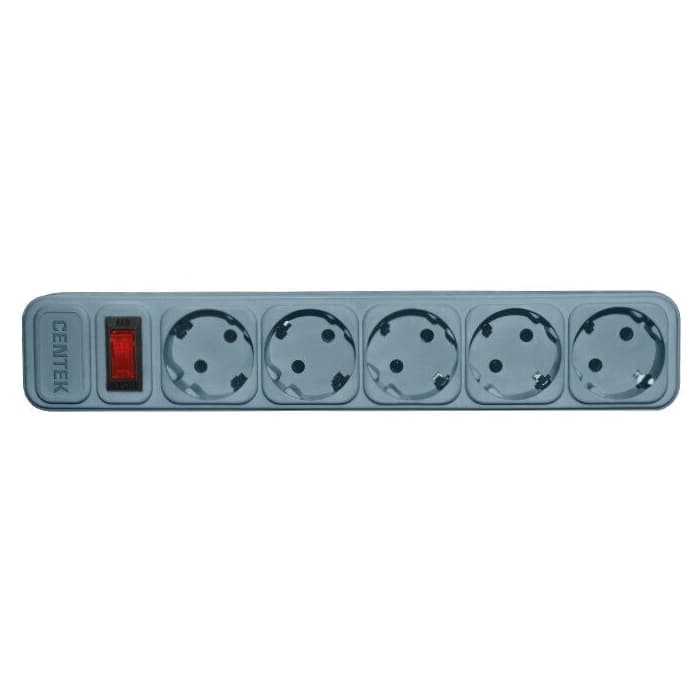 Сетевой фильтр Centek СТ-8900-5-4,5 Gray (серый) 5 розеток, 4,5 м,