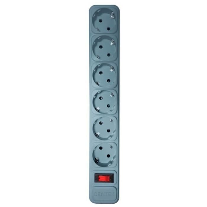 Сетевой фильтр Centek СТ-8901-6-3,0 Gray (серый) 6 розеток, 3 м,