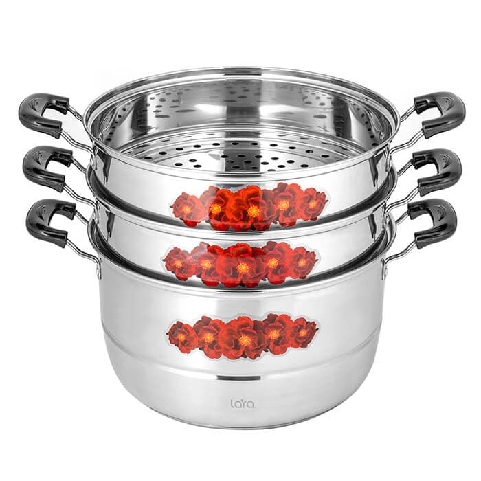 Мантовара-пароварка LARA 11л. LR03-40 нерж.