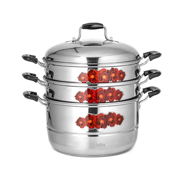 Мантовара-пароварка LARA 11л. LR03-40 нерж.