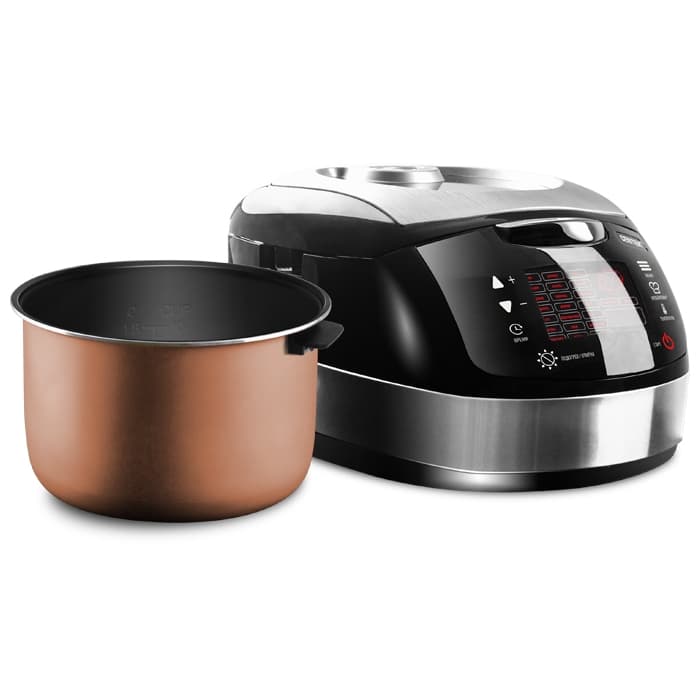 Мультиварка Centek CT-1472 Ceramic (чёрный/сталь)