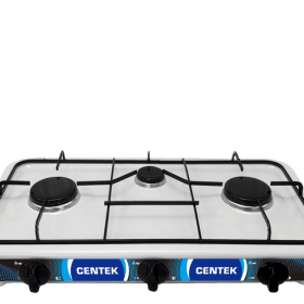 Плита газовая Centek CT-1522 (белая) 3конф.