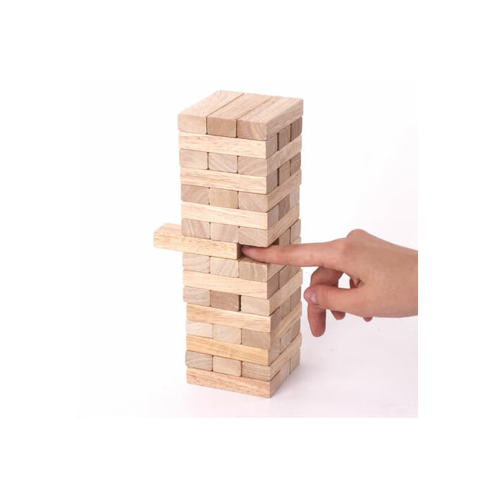 Игра настольная "БАШНЯ", 48 деревянных блоков, ЗОЛОТАЯ СКАЗКА, 662294