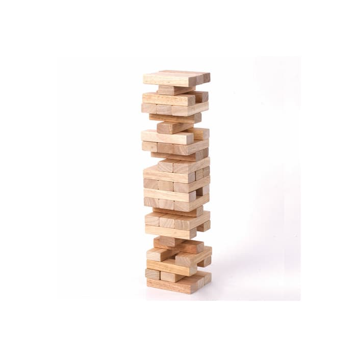 Игра настольная "БАШНЯ", 48 деревянных блоков, ЗОЛОТАЯ СКАЗКА, 662294