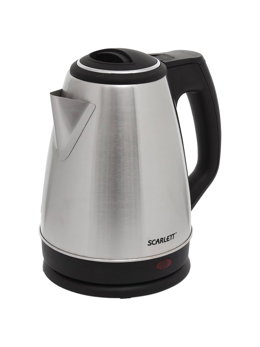 Чайник SCARLETT SC-EK21S25, 1,5 л, 1350 Вт, закрытый нагревательный элемент, сталь