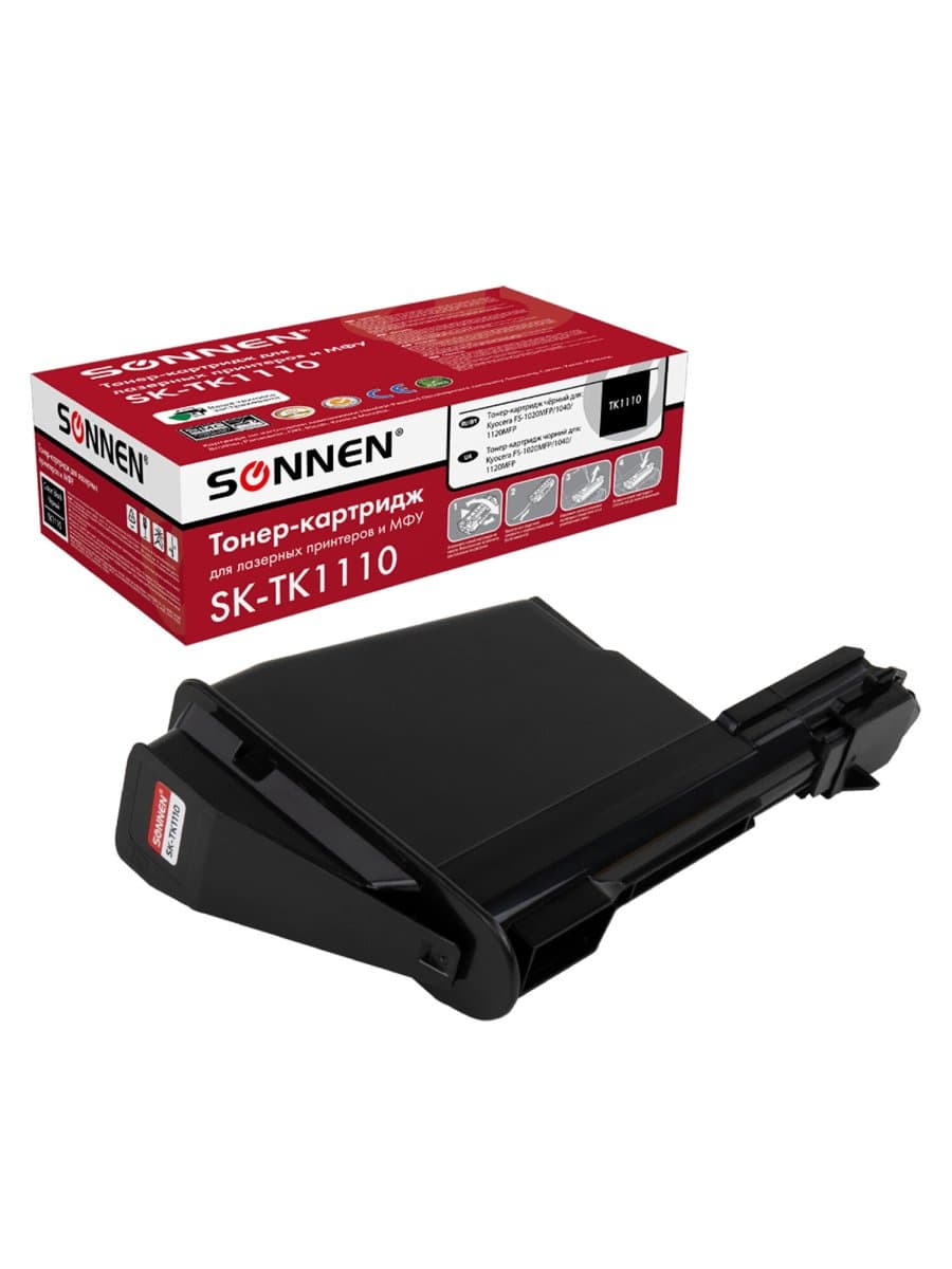 Тонер-картридж лазерный SONNEN (SK-TK1110) для KYOCERA FS-1020MFP/1040/1120MFP, ресурс 2500 стр., 364081