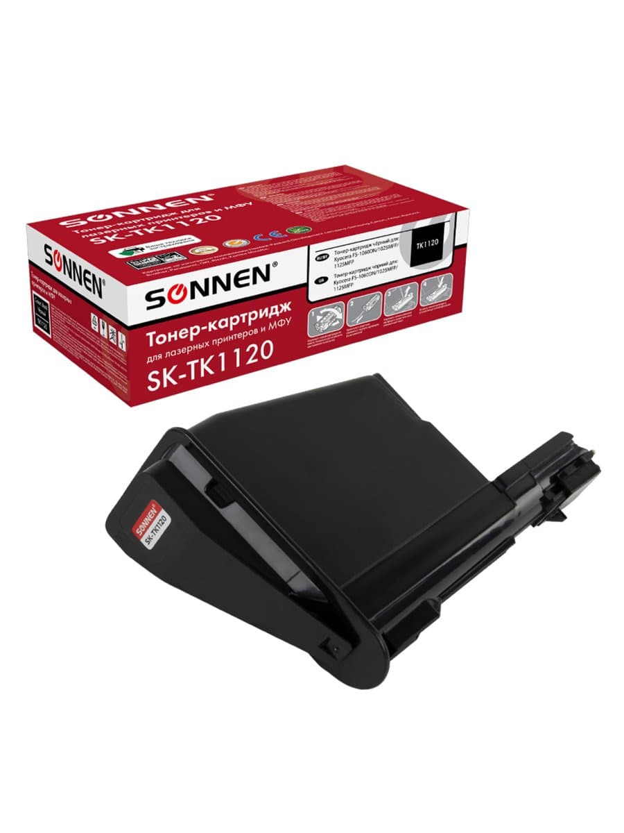 Тонер-картридж лазерный SONNEN (SK-TK1120) для KYOCERA FS-1060DN/1025MFP/1125MFP., ресурс 3000 стр., 364082