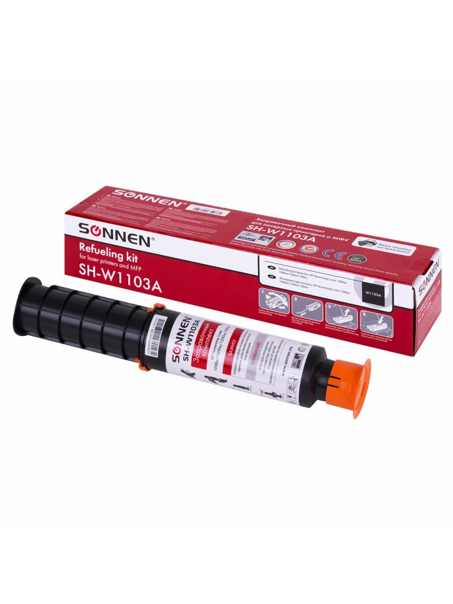 Заправочный комплект SONNEN (SH-W1103A) для HP Neverstop Laser 1000A/1000W/1200A/1200W, ресурс 2500 стр., 364091