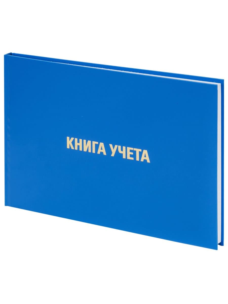 Книга учета 96 л., клетка, твердая, бумвинил, блок офсет, альбомная, А4 203х290 мм, BRAUBERG, 130074
