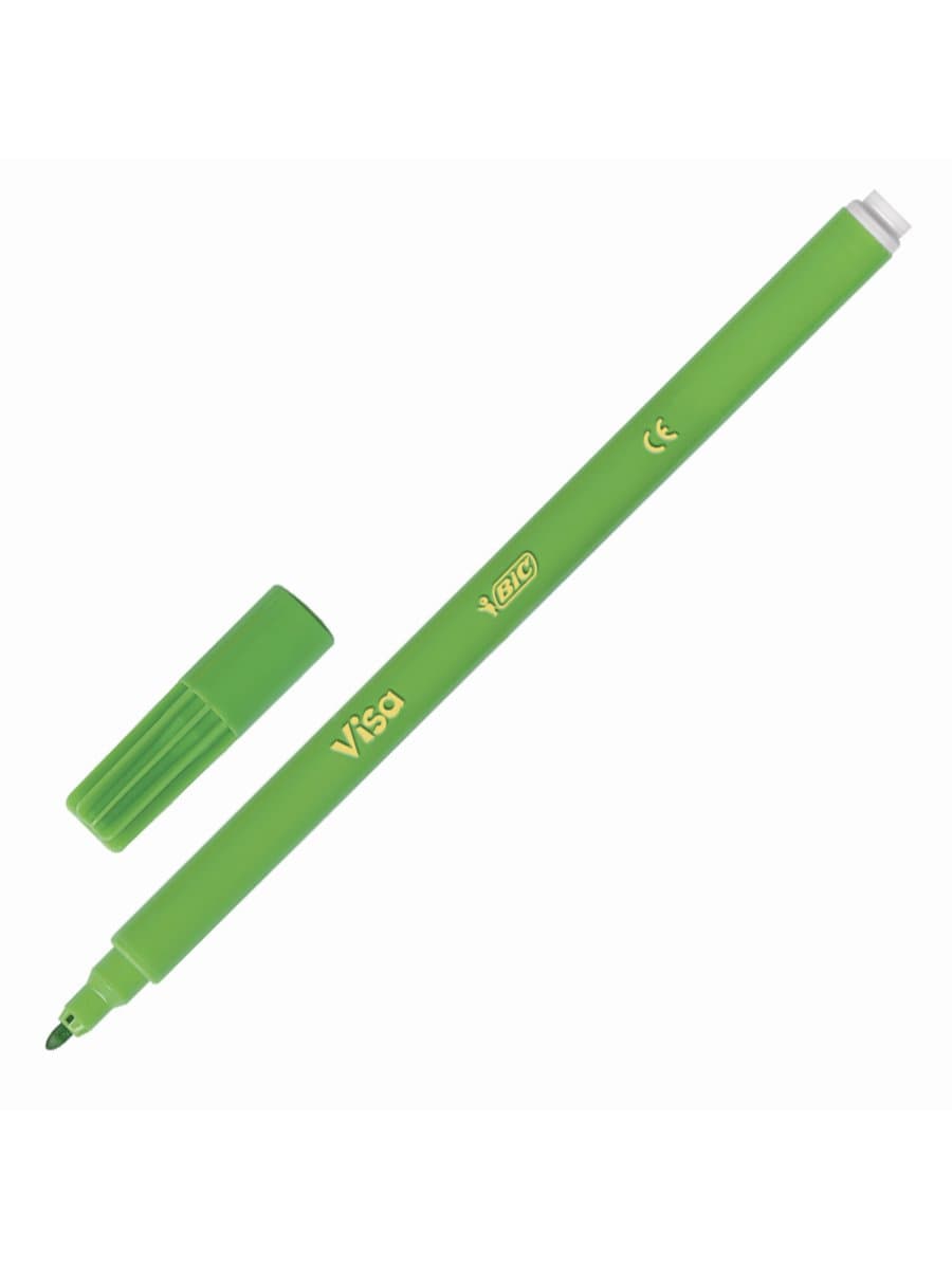 Фломастеры BIC "Kids Visa", 12 ЦВЕТОВ, суперсмываемые, вентилируемый колпачок, европодвес, 889695, 888695