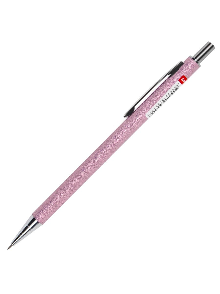 Карандаш механический 0,5 мм, HB, BRAUBERG "ROSE PINK", металлический корпус, 181979