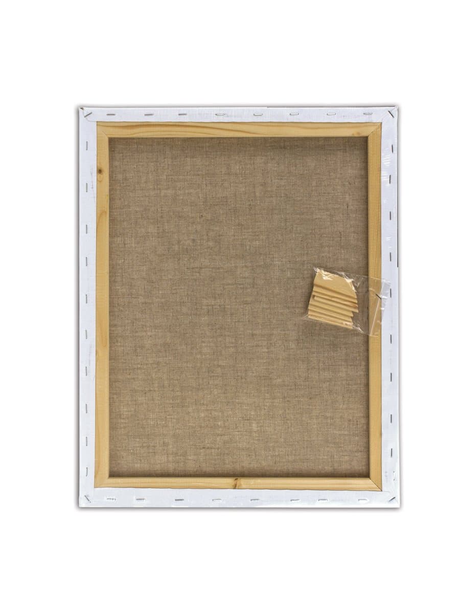 Холст на подрамнике BRAUBERG ART CLASSIC, 40х50см, грунт., 45%хлоп., 55%лен, среднее зерно, 190636
