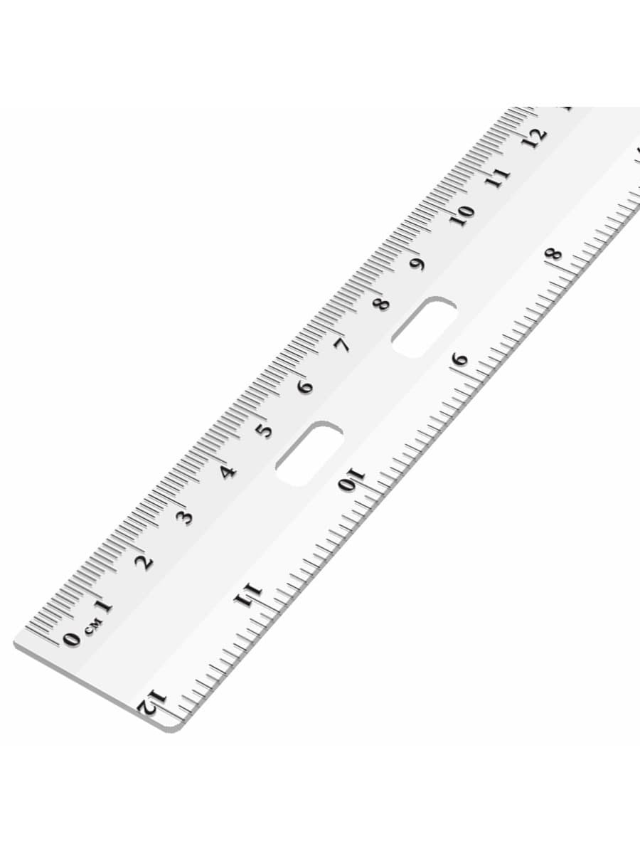 Линейка пластиковая 30 см, ОФИСМАГ, прозрачная, европодвес, 210286