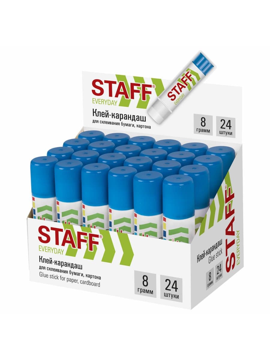 Клей-карандаш STAFF "EVERYDAY", 8 г, 220374