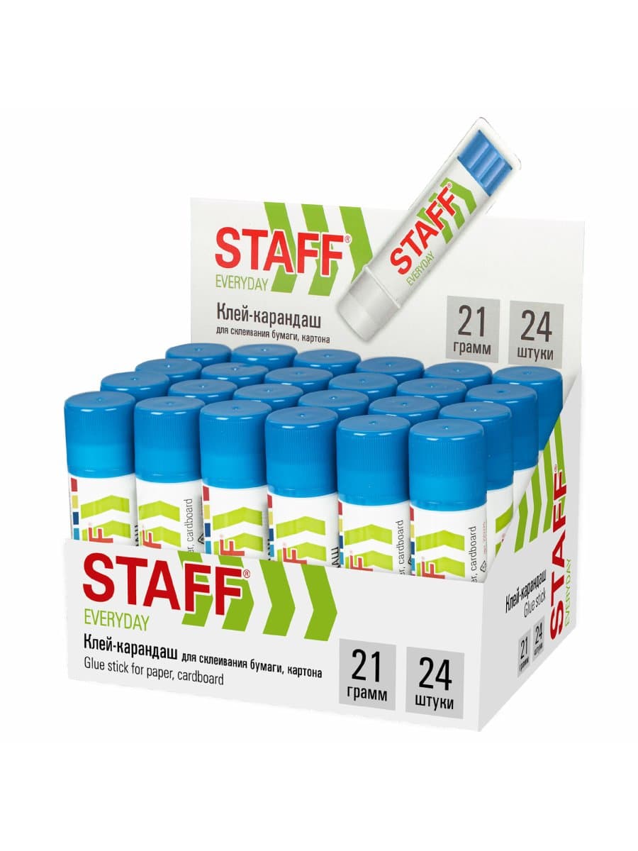 Клей-карандаш STAFF "EVERYDAY", 21 г, 220375