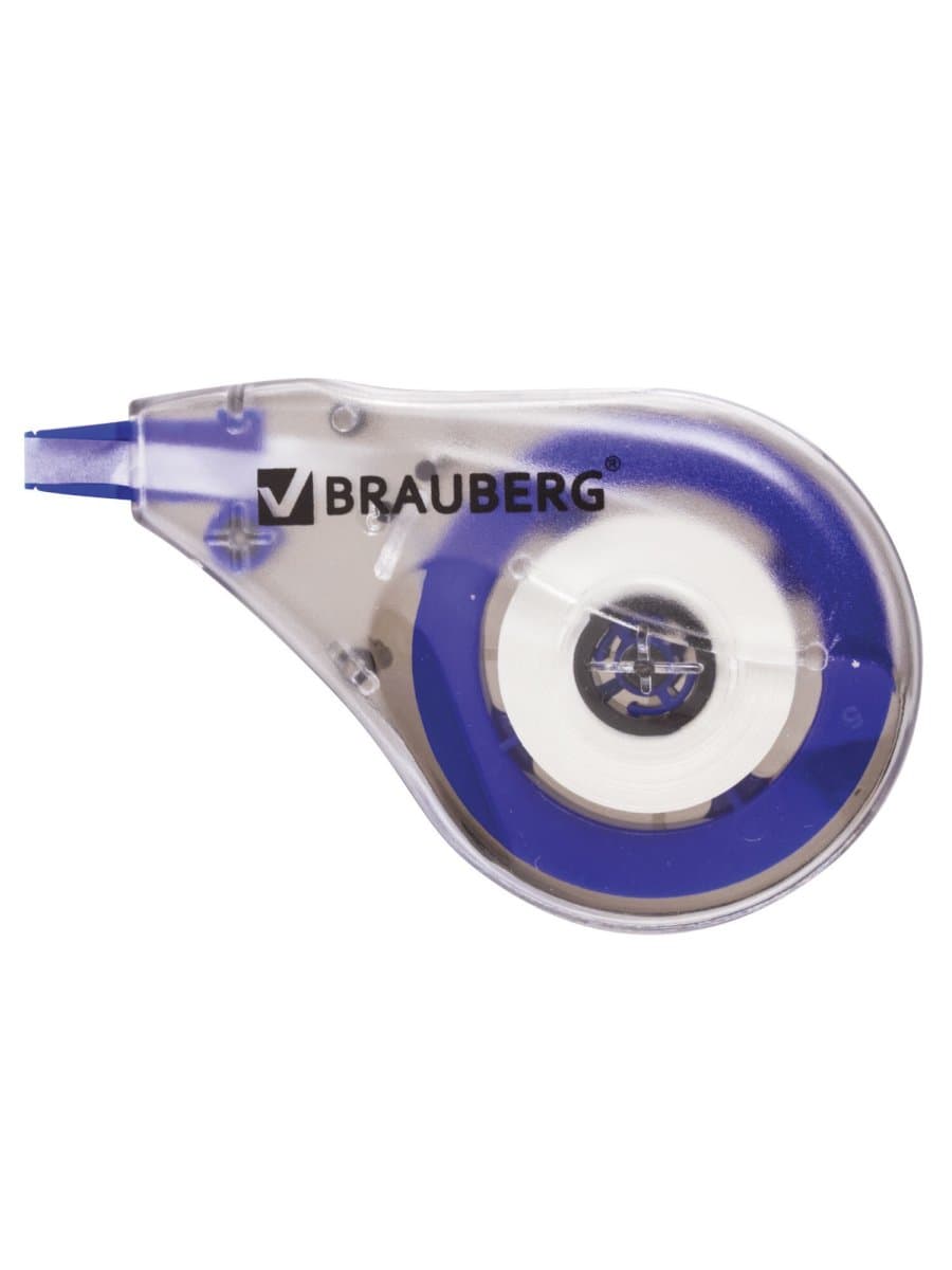 Корректирующая лента BRAUBERG, 4 мм х 8 м, в упаковке с европодвесом, 220640