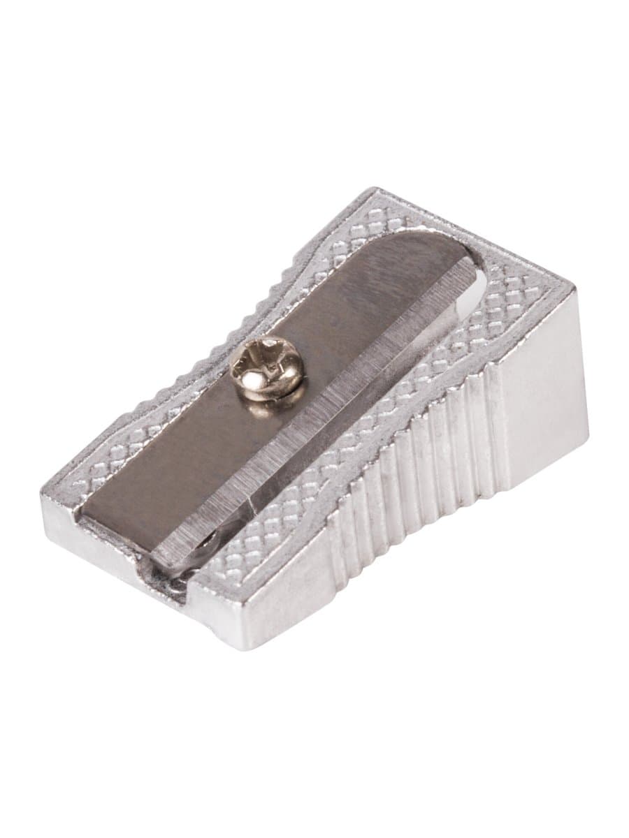 Точилка BRAUBERG "Style", металлическая клиновидная, в картонной коробке, 222484