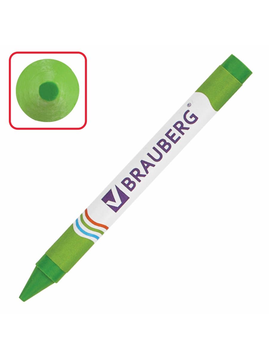 Восковые мелки BRAUBERG, НАБОР 18 цветов, 222963