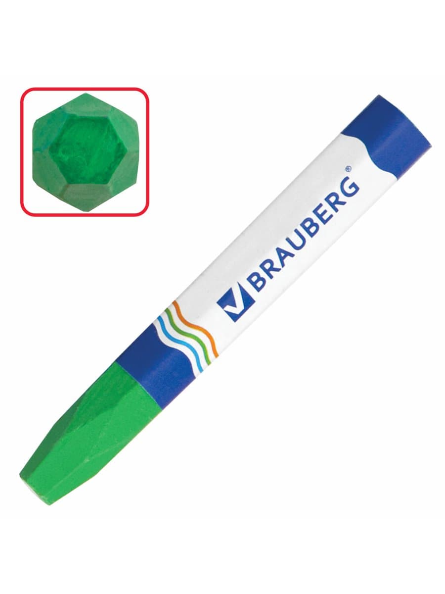 Восковые мелки утолщенные BRAUBERG, НАБОР 24 цвета, на масляной основе, яркие цвета, 222972