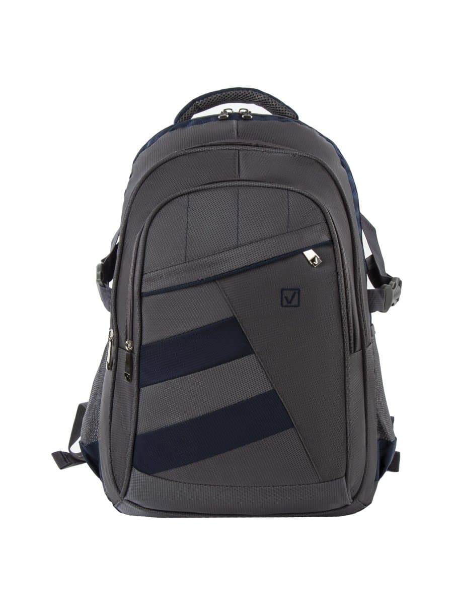 Рюкзак BRAUBERG URBAN универсальный, 2 отделения, "MainStream 2", серо-синий, 45х32х19 см, 224446