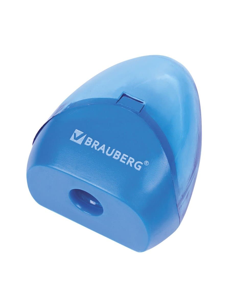 Точилка BRAUBERG BELL с контейнером, пластиковая, конусообразная, цвет корпуса ассорти, 226937