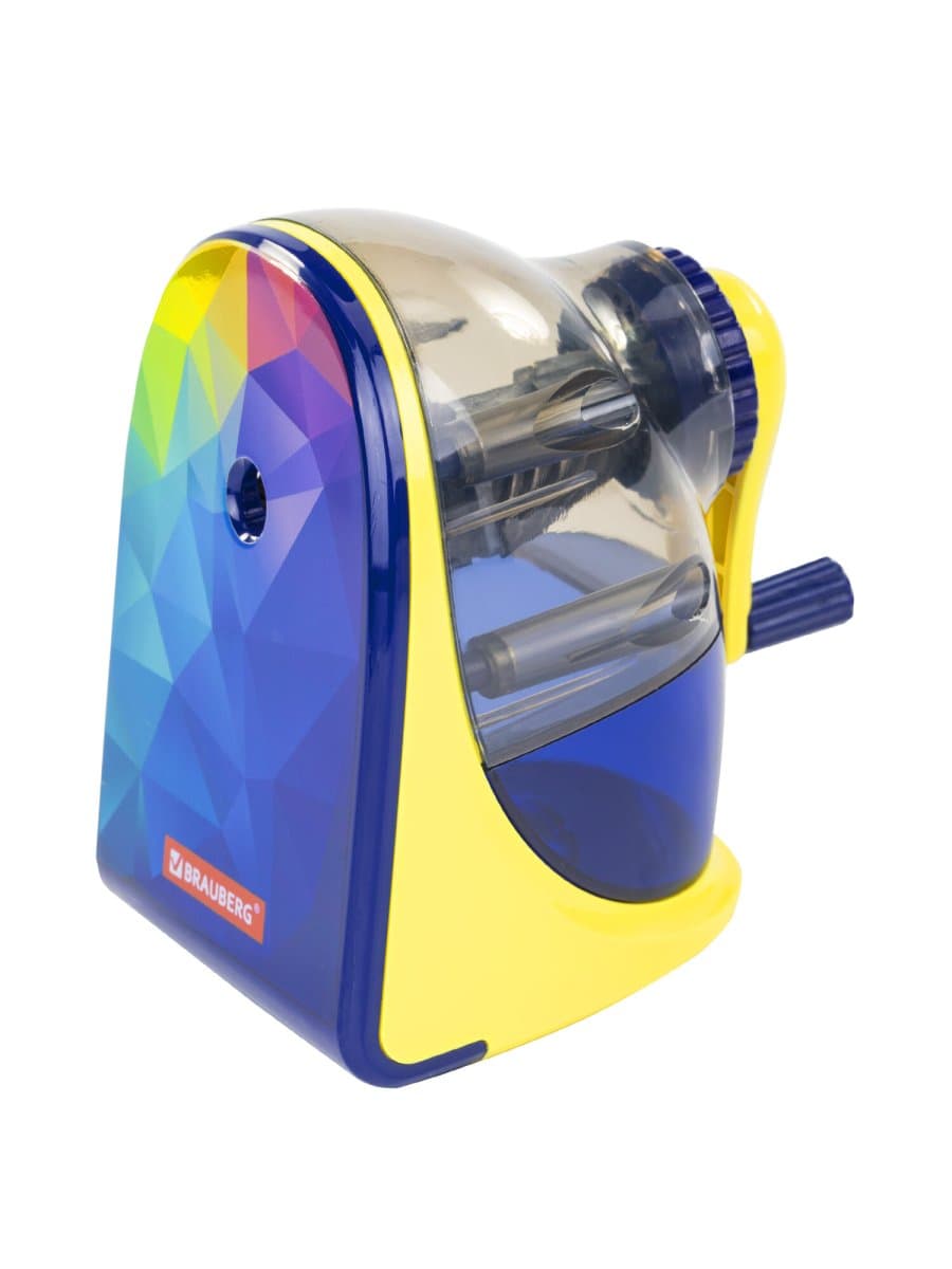 Точилка механическая BRAUBERG "MULTICOLOR", корпус с печатью, 228489