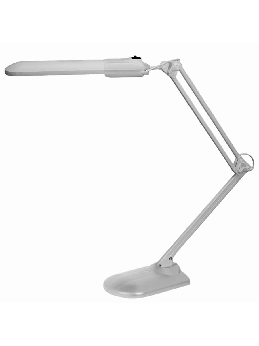 Настольная лампа светильник Дельта + на подставке, ЛЮМИНЕСЦЕНТНАЯ, цоколь 2G7, 11 Вт, серый