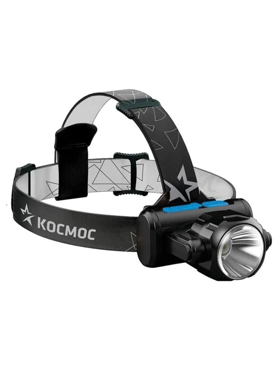 Фонарь налобный аккумуляторный КОСМОС, 5 Вт, COB, Li-ion, 3 режима, заряд от USB, KOCH5WLi-On