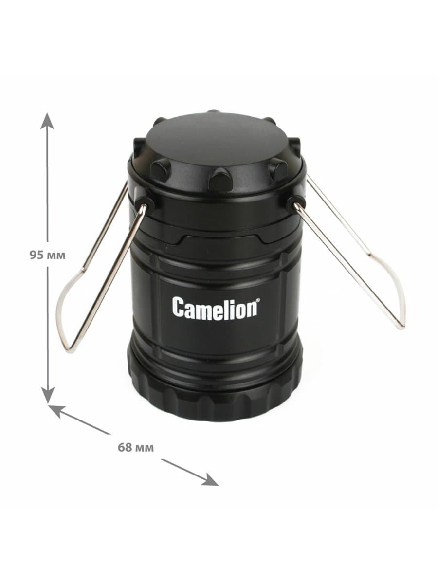 Фонарь туристический CAMELION 3Вт LED, питание 3xAAА (не в комплекте), контейнер и магнит, LED5632