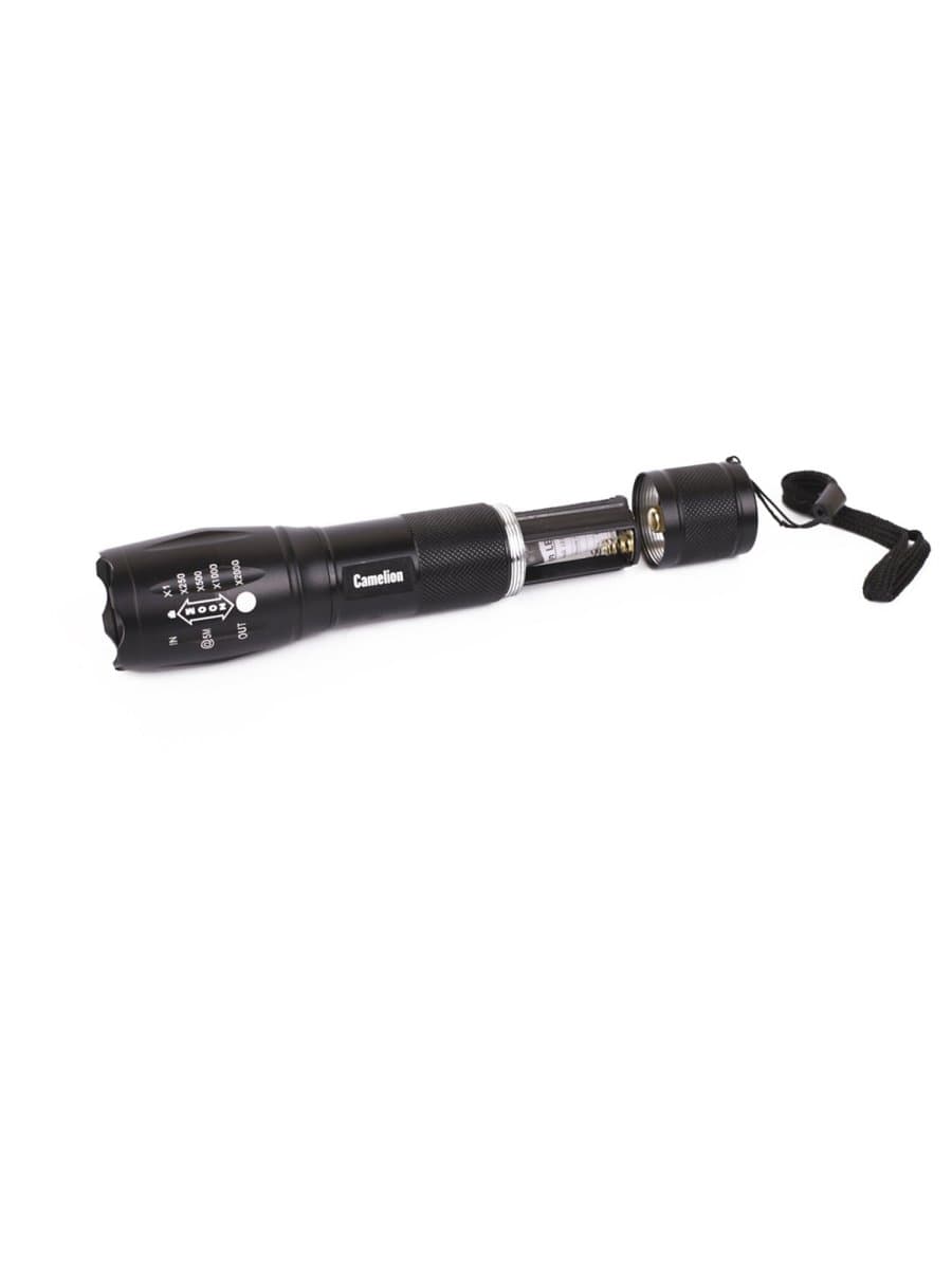 Фонарь CAMELION XML-T6, ЯРКИЙ, ZOOM, 5 режимов, питание 3xAAА или 18650 (не в комплекте), LED51530