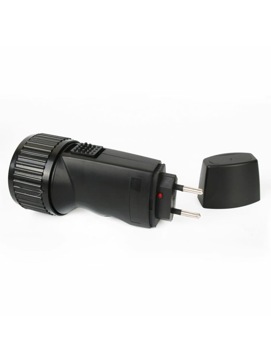 Фонарь аккумуляторный ULTRAFLASH 5хLED, вилка, заряд от сети, LED3859