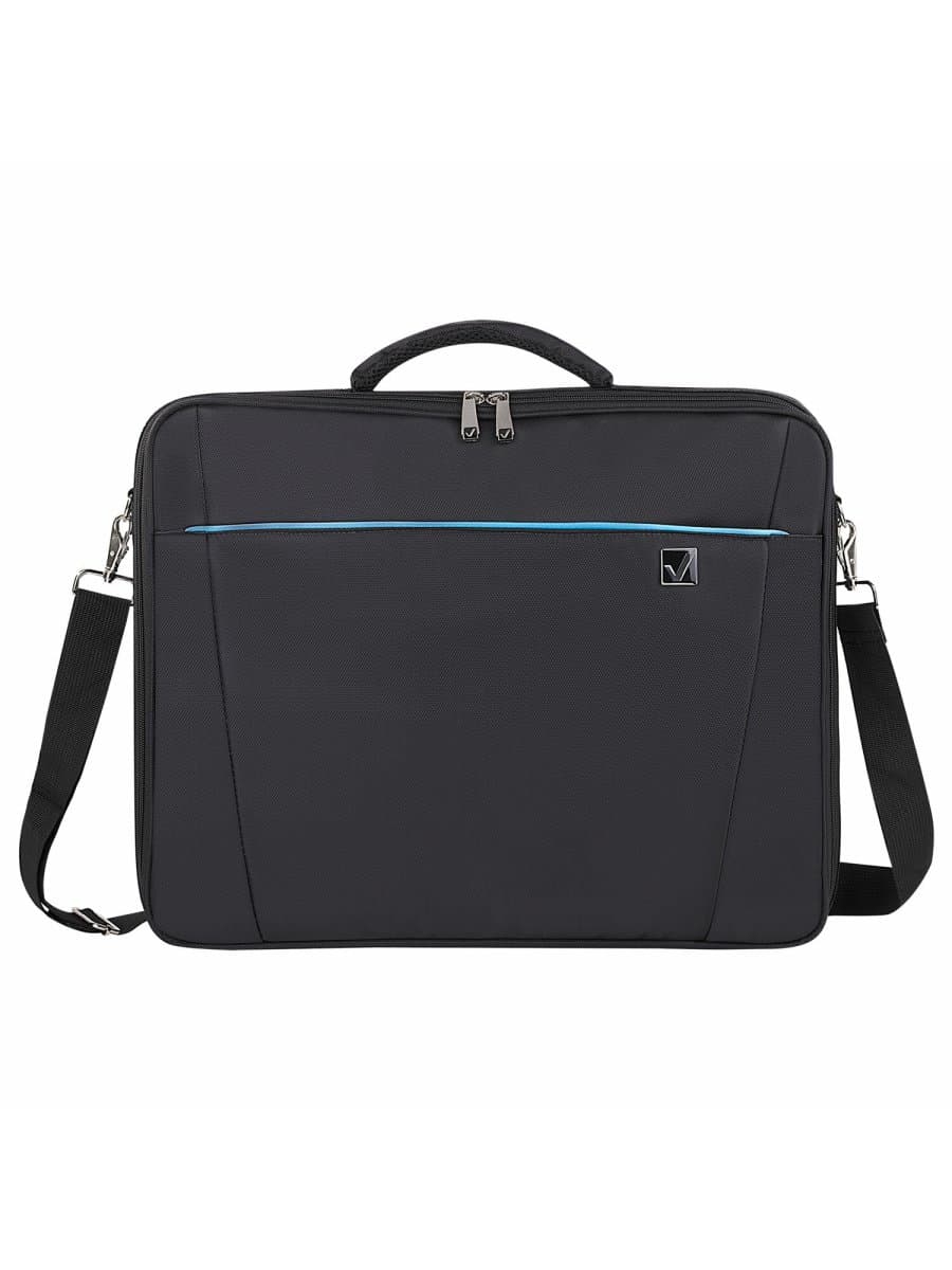 Сумка портфель BRAUBERG SYDNEY с отделением для ноутбука 17,3", откидная крышка, черная, 34х44х6 см, 240449