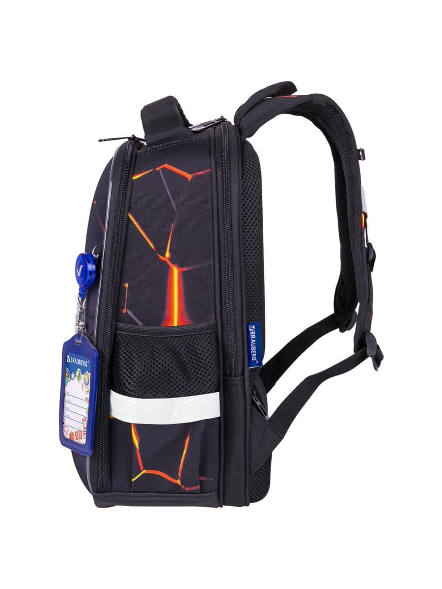 Ранец BRAUBERG FIT, 2 отделения, "Лава", 38х27х14 см, 270617