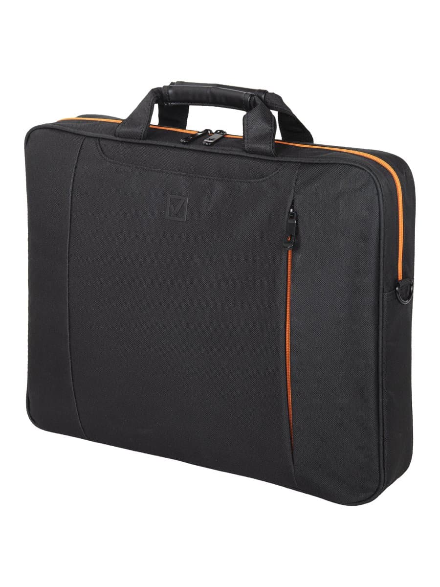 Сумка портфель BRAUBERG OFFICE с отделением для ноутбука 17,3", черная, 34х44х6 см, 270826