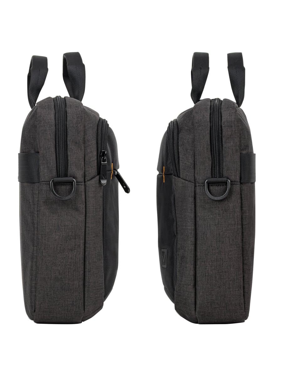 Сумка портфель BRAUBERG PRAGMATIC с отделением для ноутбука 15-16", "Vector", серо-черная, 30х42х8 см, 270827