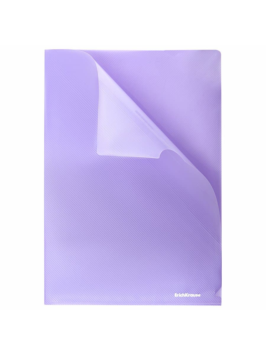 Папка-уголок ERICH KRAUSE "Diagonal Pastel", ассорти, 0,18 мм, 50170