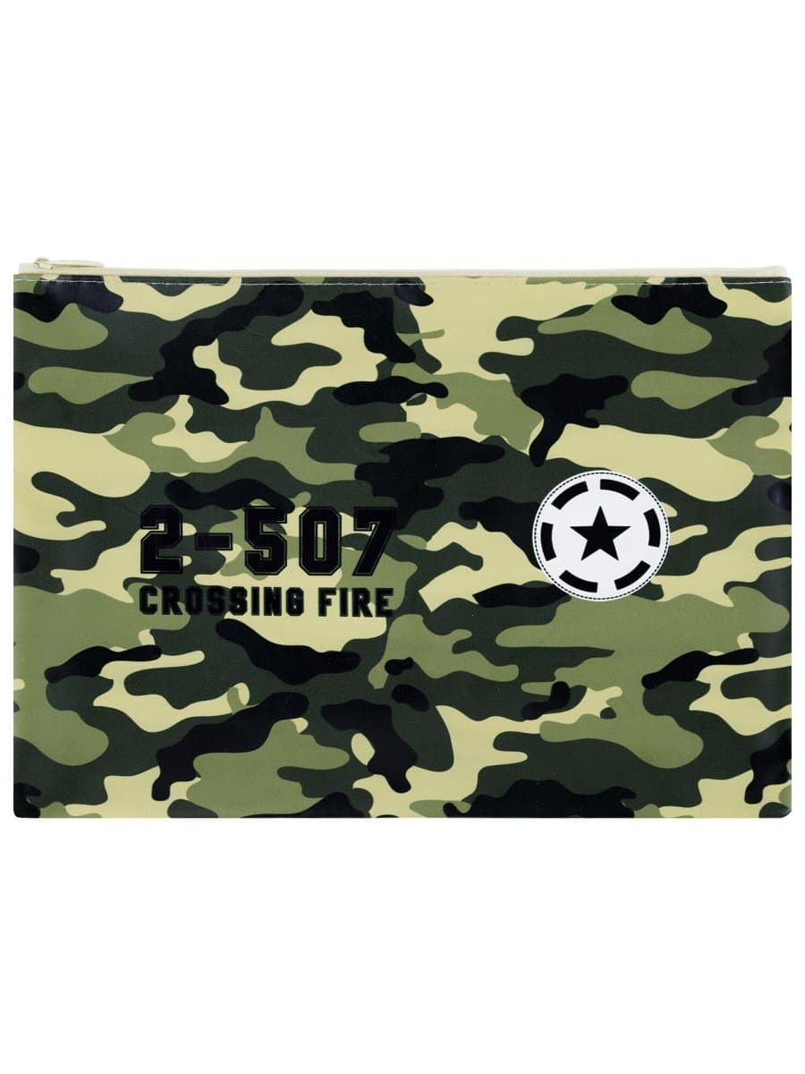 Папка для тетрадей ПИФАГОР А4, 1 отделение, ПВХ, на молнии, ассорти "Camouflage", 32x23 см, 273830