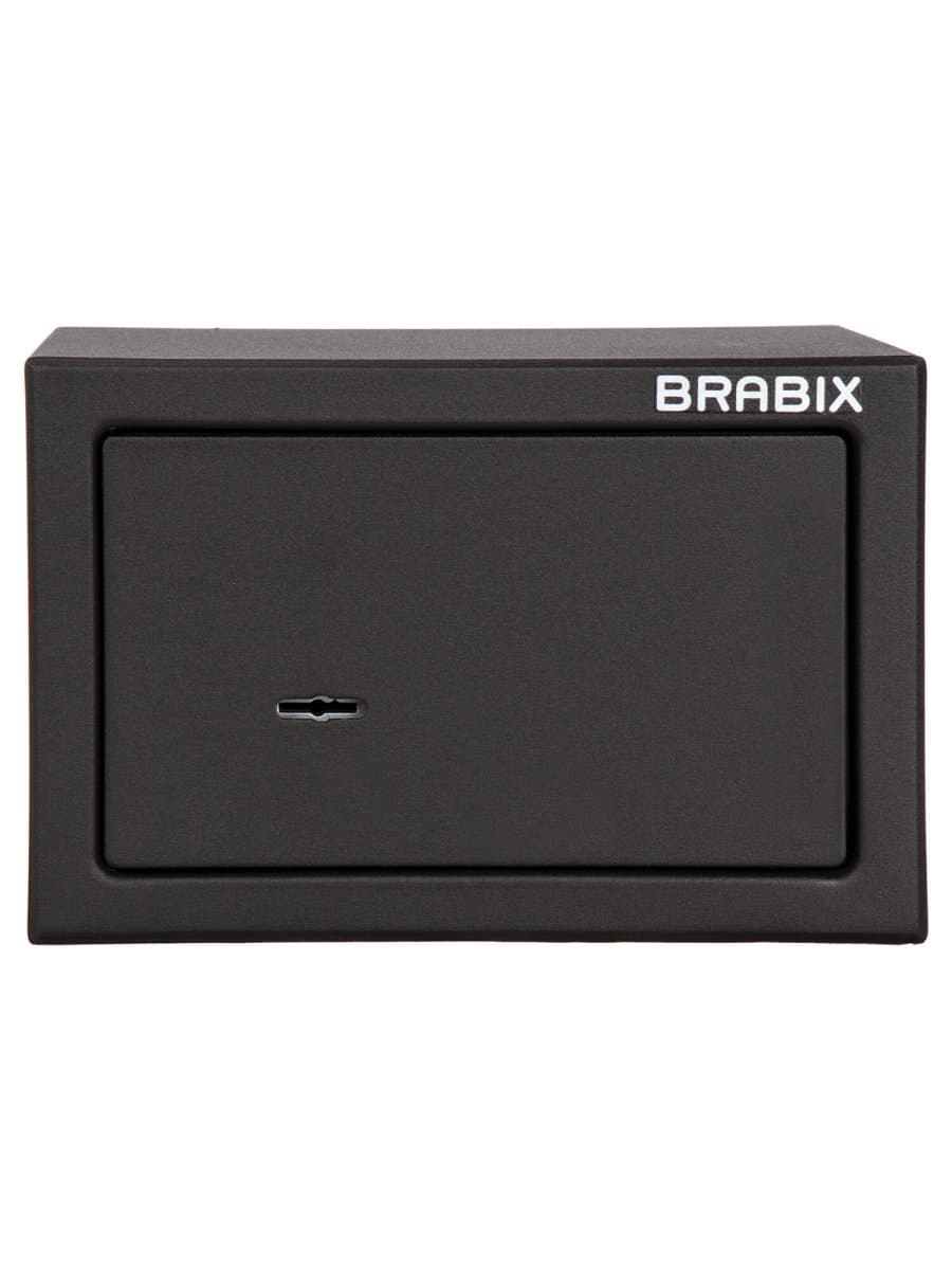 Сейф мебельный BRABIX "SF-170KL", 170х260х230 мм, ключевой замок, черный, 291142, S103BR210514